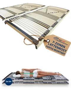 7-Zonen Lattenrost 180x200 cm - Bettrost 180 x 200 mit 44 Federholzleisten - Bild 1 von 7