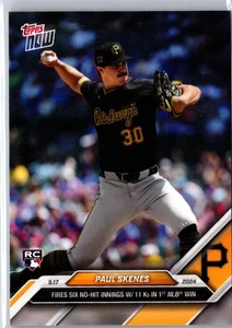 2024 Topps Now Paul Skenes #201 Pittsburgh Pirates - Picture 1 of 2