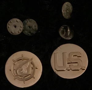 Abito a disco epoca Vietnam US Army Transportation Corps & US Brass Collar Disco Set - Foto 1 di 4