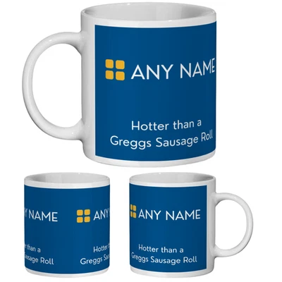 Greggs Mug Funny Personalised Cup Gift Work Wife Husband Girlfriend Boyfriend - Image 1 of 4