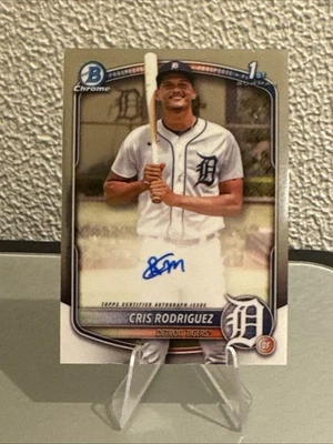 2025 Bowman Chrome 1st RC Chris Rodriguez Auto #CPA-CR Detroit Tigers 🔥🔥🔥 - Image 1 of 2