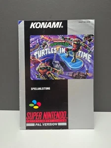 TURTLES IV (4) IN TIME SUPER NINTENDO SNES PAL/NOE ANLEITUNG HANDBUCH MANUAL - Bild 1 von 3