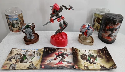 LOTE LEGO 8592 Bionicle Rahkshi Turahk 2003 Pahrak 8560 2002 Pahrak Kal 8577 2003 Foto 1 de 4