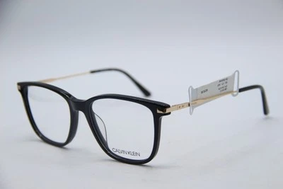 NEW CALVIN KLEIN CK 19711 001 BLACK GOLD AUTHENTIC FRAMES EYEGLASSES 53-17 - Image 1 of 4