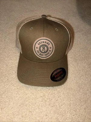 Gorra Browning Polvo Malla Espalda Sombrero Flexfit (L/XL)- Loden Nueva con Etiquetas Foto 1 de 4