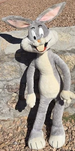 RARE Vintage 1971 Warner Bros Mighty Star Huge Bendable Plush Bugs Bunny  - Bild 1 von 8