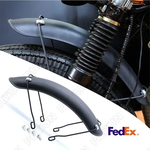 1 Pcs Black Motorcycle Front Fender Protector Universal Fit For Most Motorcycle - Picture 1 of 10
