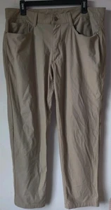 Pantalone da viaggio uomo Swiss Tech 38 X30 sabbia kaki escursionismo 5 tasche leggero - Foto 1 di 4