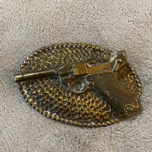 Fibbia per cintura vintage Luger The Great American Buckle serie CO #413 Chicago - Foto 1 di 7