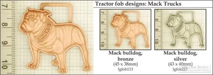 Mack truck decorative fobs, various designs & leather strap options - Picture 1 of 4