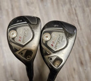 2 Titleist 910H 21* And 24*Hybrid / Diamana Flex-S Graphite Clubs RH - Picture 1 of 15
