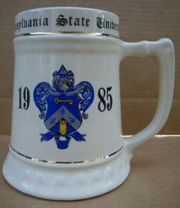 Sturdy 1985 Kappa Kappa Gamma sorority fraternity ceramic stein mug Penn State - Picture 1 of 5