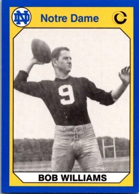 1990 Collegiate Collection Notre Dame #131 Bob Williams - Image 1 of 2