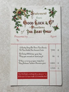 H2407 Postcard Statement from Good Luck Co Providers Teh Best Only - Picture 1 of 2