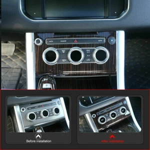 Silver Center Volume Knob Panel For Land Rover Range Rover Sport 2014-2017 - Picture 1 of 10