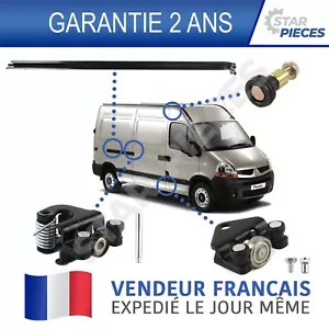 ROULETTE + RAIL GUIDAGE PORTE COULISSANTE DROITE MASTER 2 INTERSTAR MOVANO A - Imagen 1 de 8