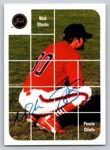 Autógrafos Just Stuff 2001 #BA-98 Nick Stocks Peoria Chiefs - Imagen 1 de 1
