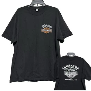 Harley-Davidson Black T-Shirt Size XL Killer Creek Roswell GA “I Got Mine” - Picture 1 of 5