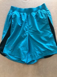 Under Armour Shorts Women's Small Bright Blue Activewear Fitted - Picture 1 of 4