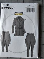 Butterick #B6340 Men's Jacket Breeches Jodhpurs Sz XL - XXXL - UNCUT