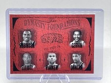 2004-05 Flair Dynasty Foundations Robinson Gervin Parker Duncan NBA HOF /500 NM