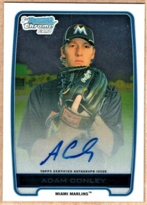 Adam Conley - 2012 Bowman Chrome Prospects Autogramm RC - Bild 1 von 2