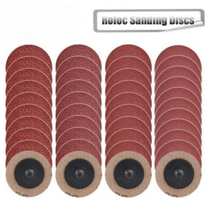 50Pcs 2" 50mm Roloc Type Sand Disc Quick Change for Die Grinder Surface - Picture 1 of 9