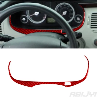 Cubierta de velocímetro interior de fibra de carbono roja para Hyundai Azera 2006-2011 Foto 1 de 4