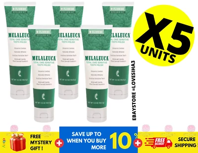 Esmalte dental blanqueador Melaleuca - Diente sensible a la menta limpio nueva etiqueta menta verde Foto 1 de 4