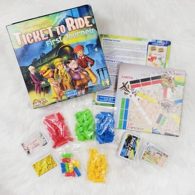 Ticket to Ride First Journay Board Game Complete Railroad Strategy - Image 1 of 4