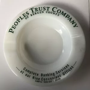 MUESTRA DE VENDEDOR de colección Cenicero de publicidad PEOPLE TRUST BANCO BERGEN COUNTY NJ - Imagen 1 de 3