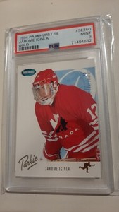 1994-95 Jarome iginla Parkhurst SE gold rookie card #SE260 PSA 9 w/a young guns 