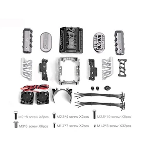 Motor Fan Radiator Kit for 1/10 TRAXXA TRX4 TRX6 SCX10 G500 VS4 D90 RC Crawler - Picture 1 of 10