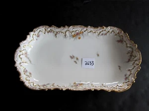 Elite S M Limoges große rechteckige Servierschale schwerer Goldrand 1 - Bild 1 von 8