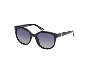 Guess GU7877 01D Black Polarized Plastic Cat Eye Sunglasses Frame 58-18-135 GU - Picture 1 of 2