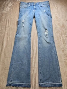 7 For All Mankind LUSSO jeans denim bootcut vintage originali donna 30 - Foto 1 di 15