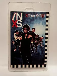 More details for inxs aaa tour pass x tour 1990/1991. backstage pass genuine.