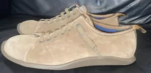 BALLERINE CAMPER UOMO TAGLIA UK 10,5 EU 45 BEIGE PIZZO ELASTICIZZATO SCAMOSCIATO - Foto 1 di 13