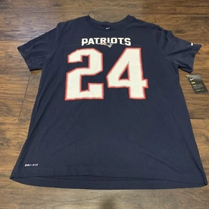 Stephon Gilmore New England Patriots Nike Player Name & Number shirt Sz XL - Picture 1 of 4