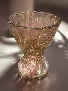 Fenton Art Glass Candle Holder Carnival Pillar Holder - Picture 1 of 5