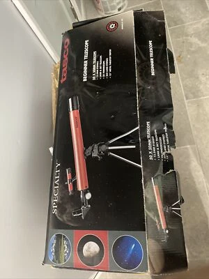 Tasco Beginners Telescope Adjustable Tripod Mount Aluminum 50X50mm - Image 1 of 4