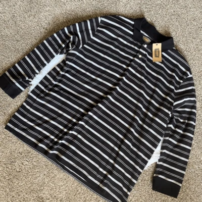 The foundry Supply Co Striped Long Sleeve Polo Shirt New Mens Size 2XL - Image 1 of 4