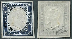 1861-63 REGNO SARDEGNA EFFIGIE 20 CENT SASSONE 15Ea MNH ** - AAA - Imagen 1 de 1