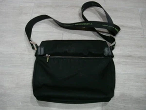 THE BRIDGE WAYFARER BLACK HEAVY BALLISTIC NYLON 14"X 12"X 6" MESSENGER BAG MINT - Picture 1 of 10