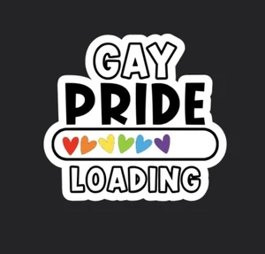 Happy Pride Month Sticker Decal Phone Laptop Bottle Car Stickers Gay Queer LGBTQ - Picture 1 of 1