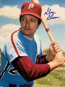 Greg Gross 1980 Philadelphia Phillies campione del mondo firmato 8x10 foto certificato di autenticità - Foto 1 di 1