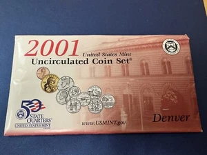 2001 Denver Uncirculated Mint Set With COA - Picture 1 of 4