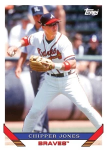 2023 TOPPS TBT 1993 BASEBALL SET 11 CARD ATLANTA BRAVES CHIPPER JONES #33 - Picture 1 of 1