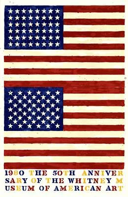 JASPER JOHNS El 50 Aniversario del Museo Whitney de Arte Americano (Doble Foto 1 de 4