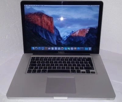 MACBOOK PRO A1286 15.4 SCREEN 8GB MEMORY 500GB HARD DRIVE EL CAPITAN - Image 1 of 4